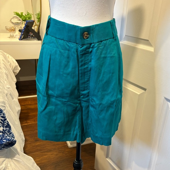 torrid Pants - Torrid Teal Linen Blend High Rise Shorts Size 20 Plus Size
